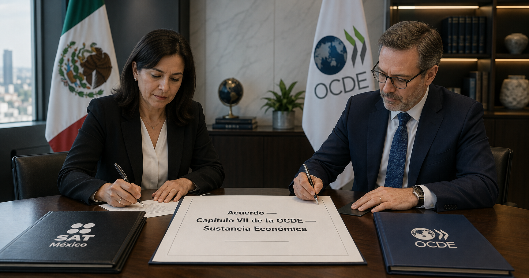 SAT y OCDE convergen en exigir evidencia más allá del contrato y la factura