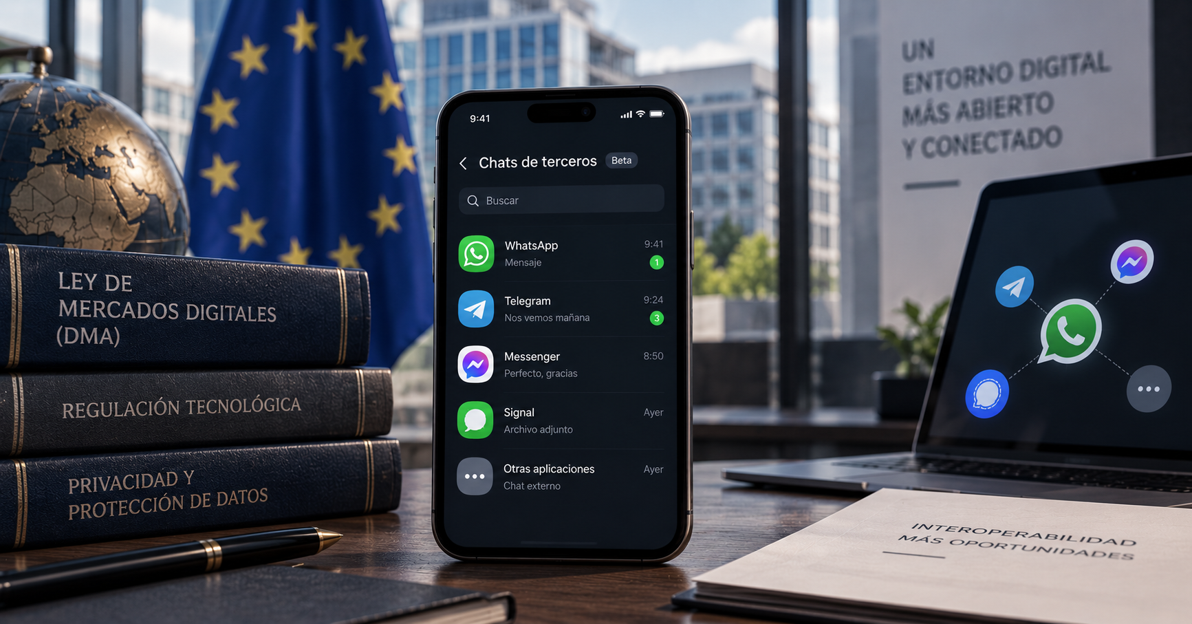 WhatsApp desarrolla la función de chats de terceros