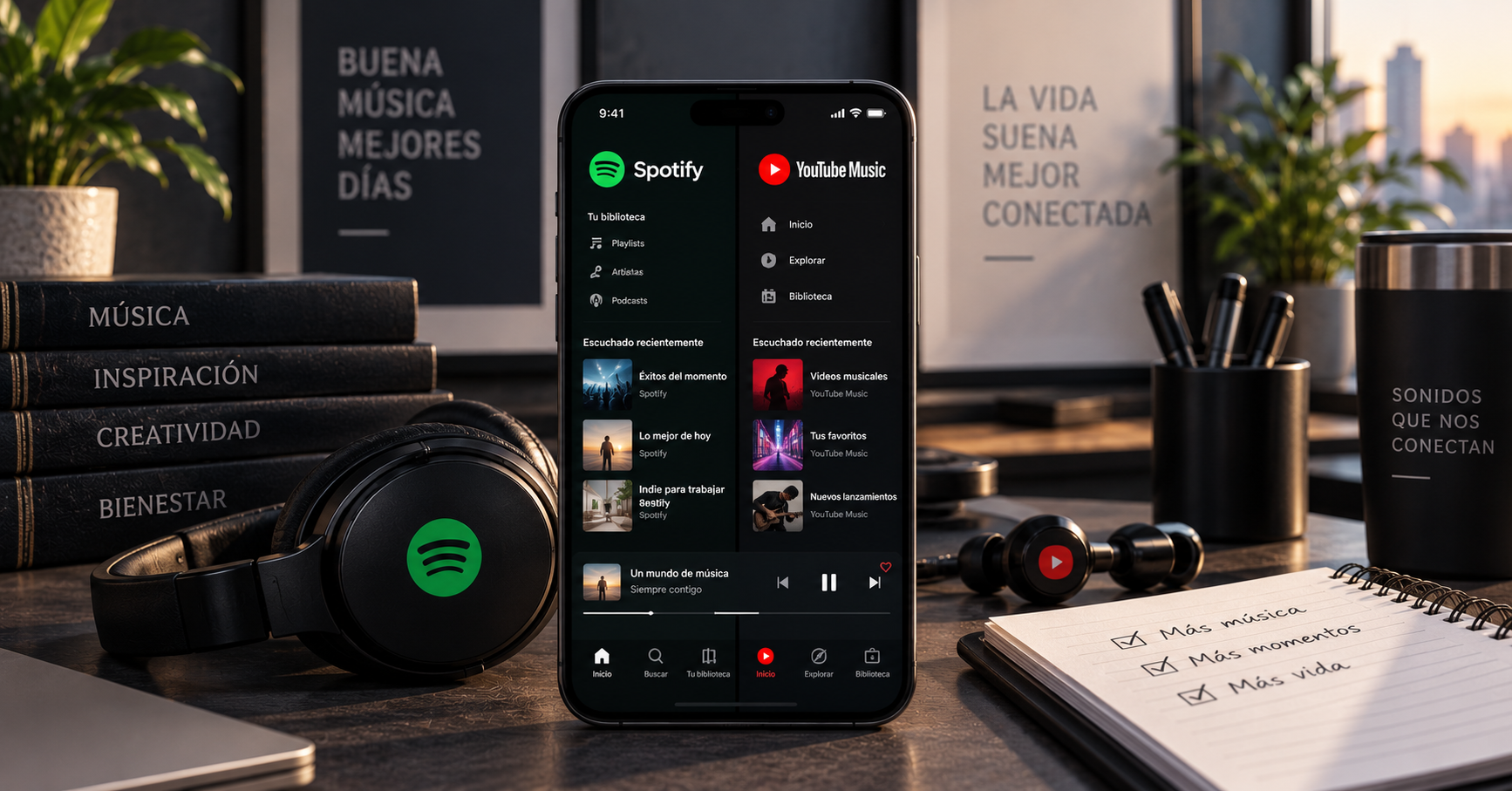Spotify contra YouTube Music: ¿Cuál es la mejor opción?