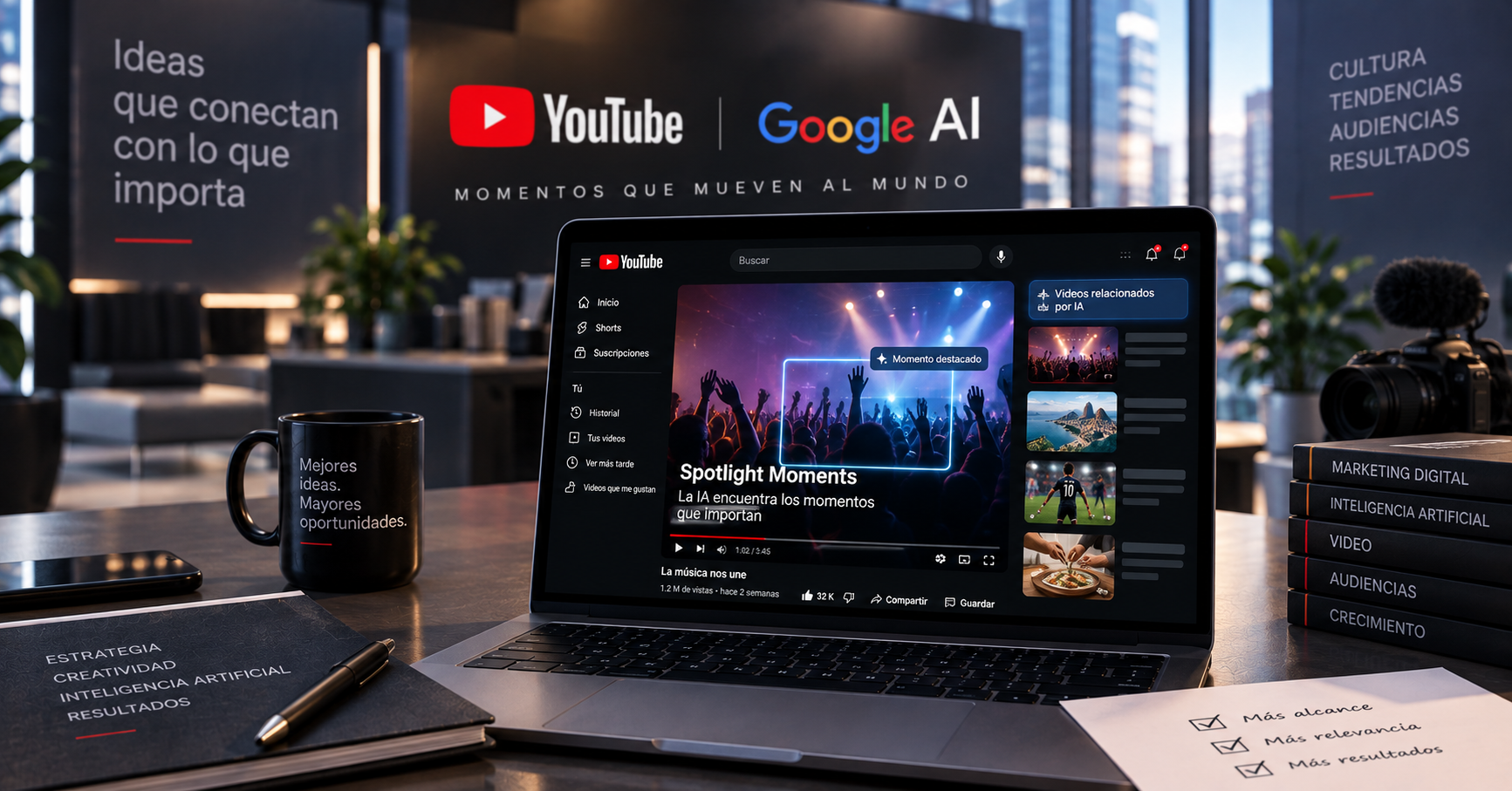YouTube se asocia con Google para lanzar Spotlight Moments