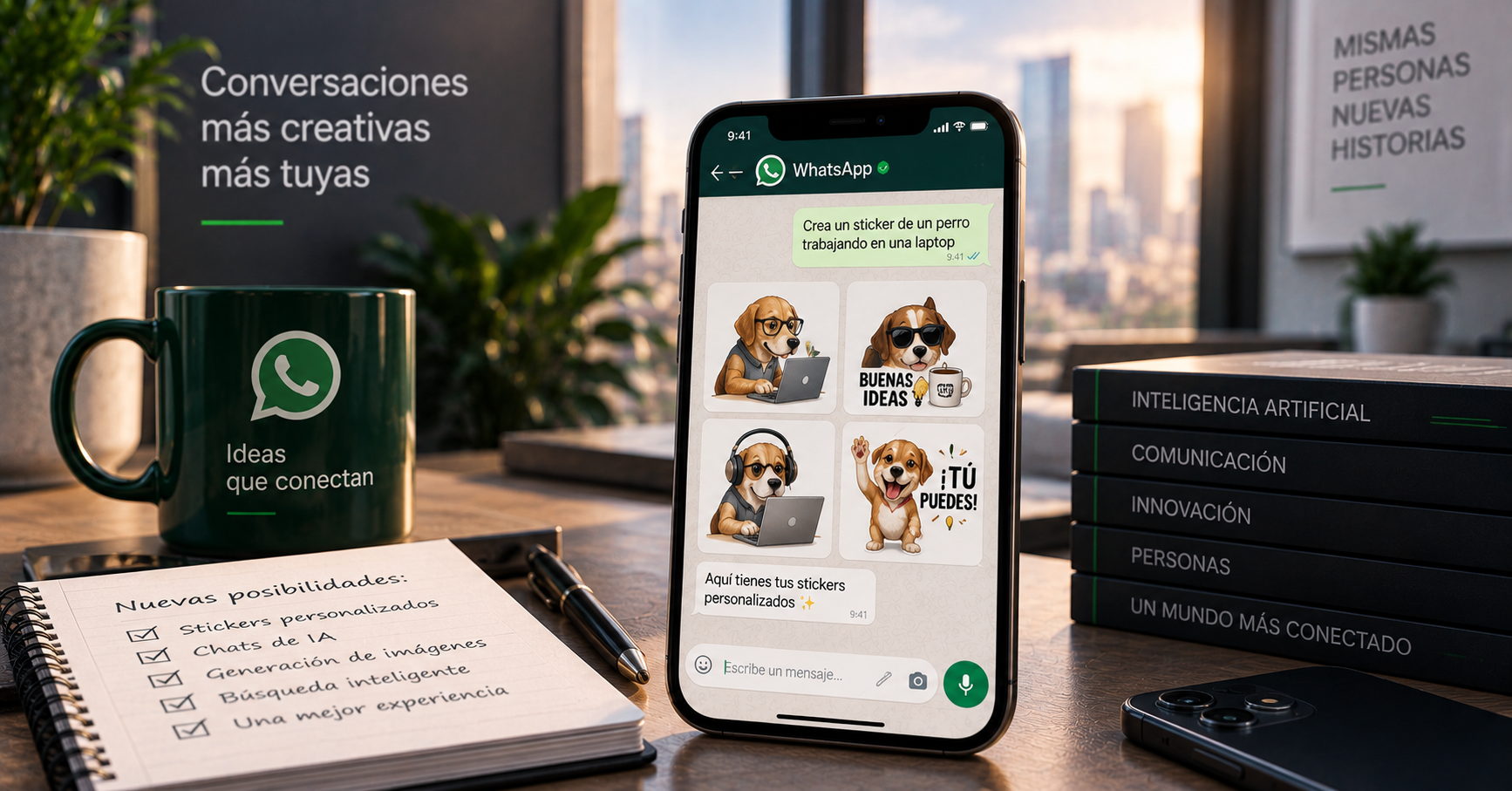 WhatsApp incorpora IA para crear stickers personalizados