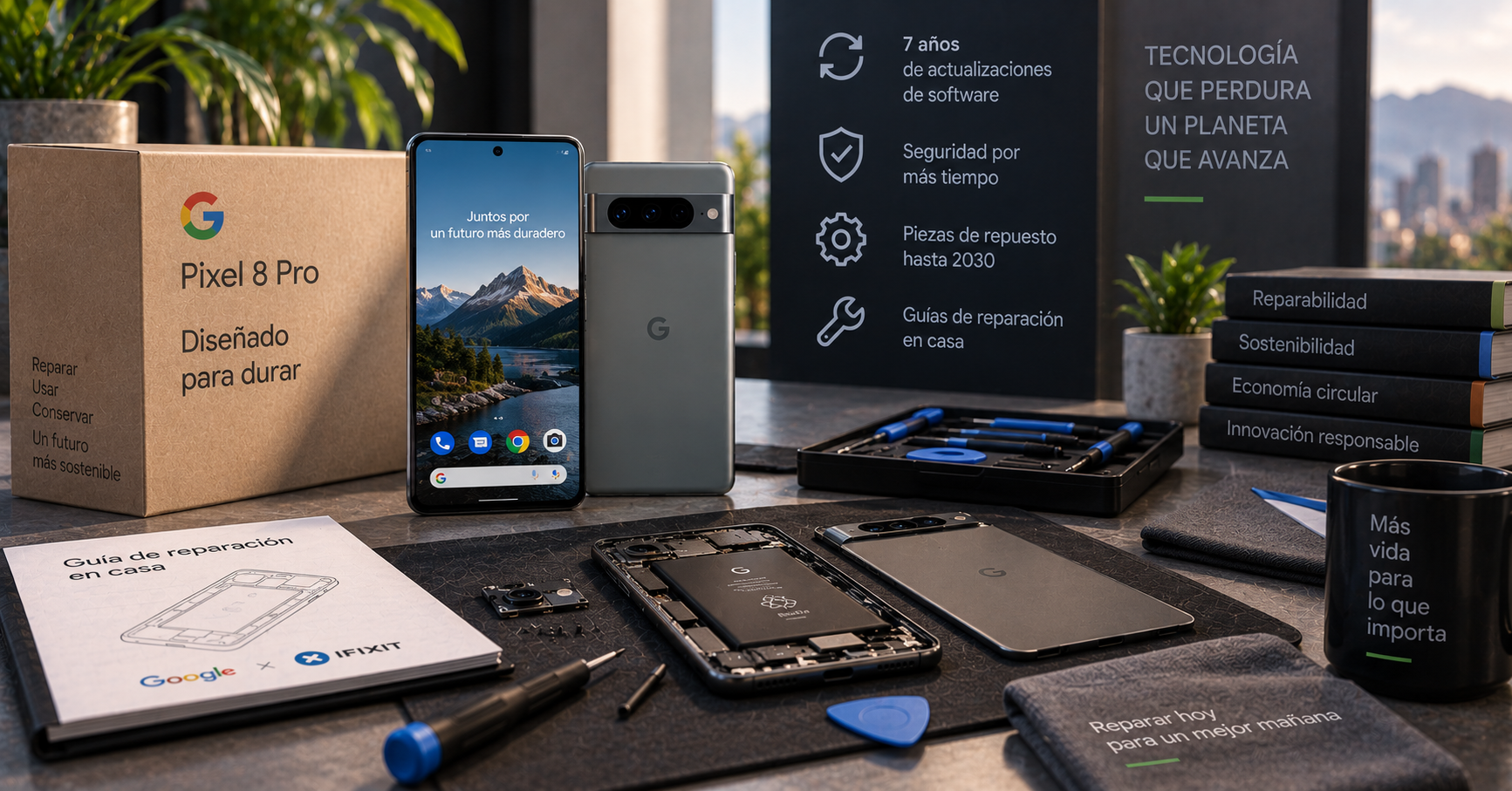 Smartphones con 7 años de soporte y repuestos hasta 2030