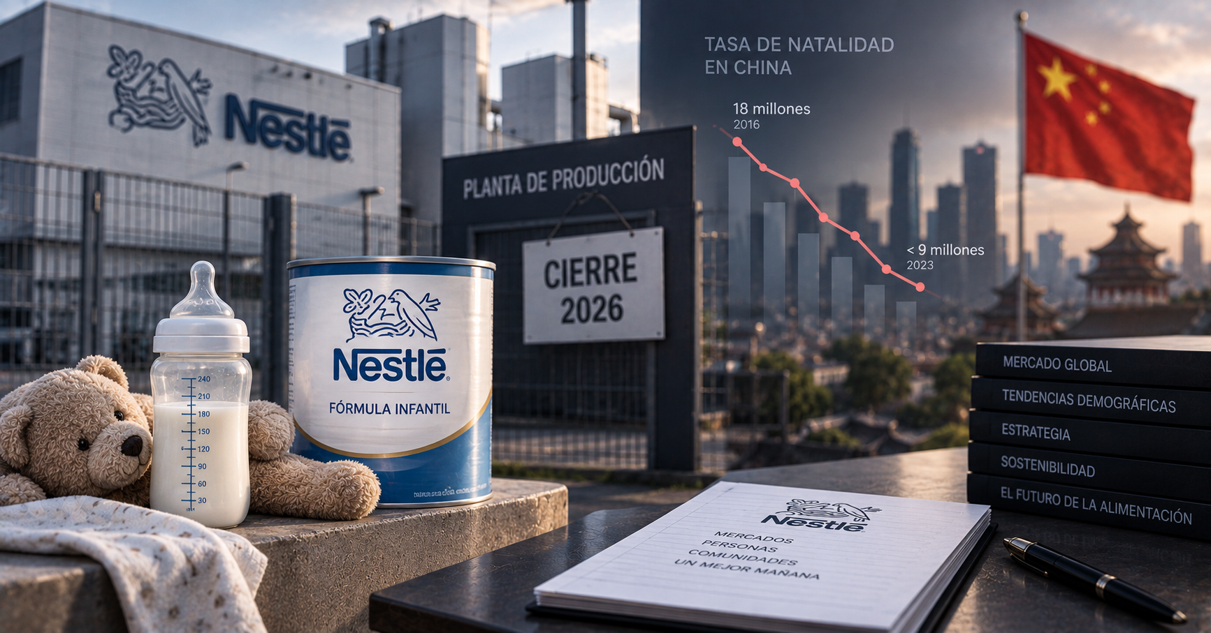 Nestlé cierra fábrica de fórmulas infantiles en China