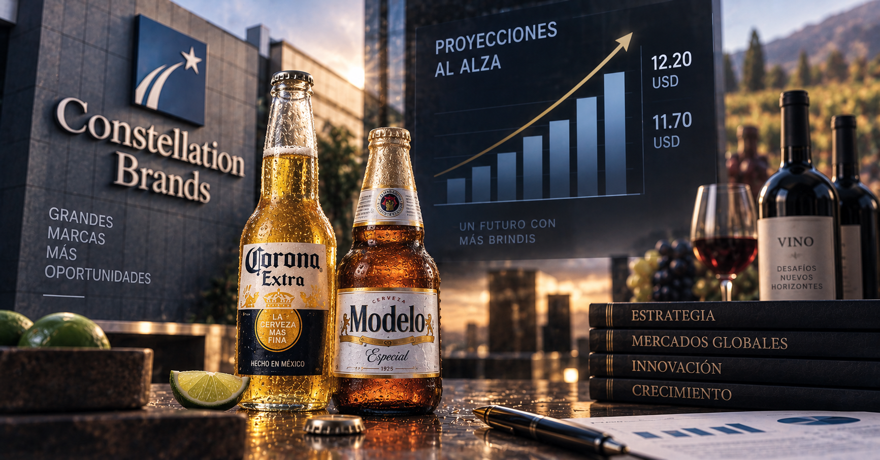 Constellation Brands ajusta al alza sus proyecciones anuales