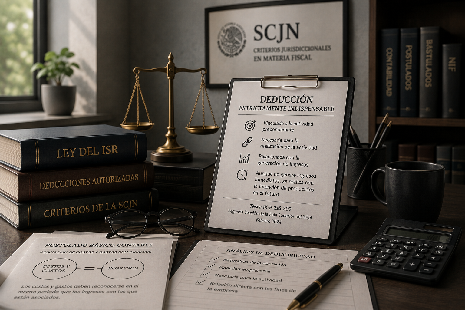 Deducciones estrictamente indispensables: Fondo sobre la forma