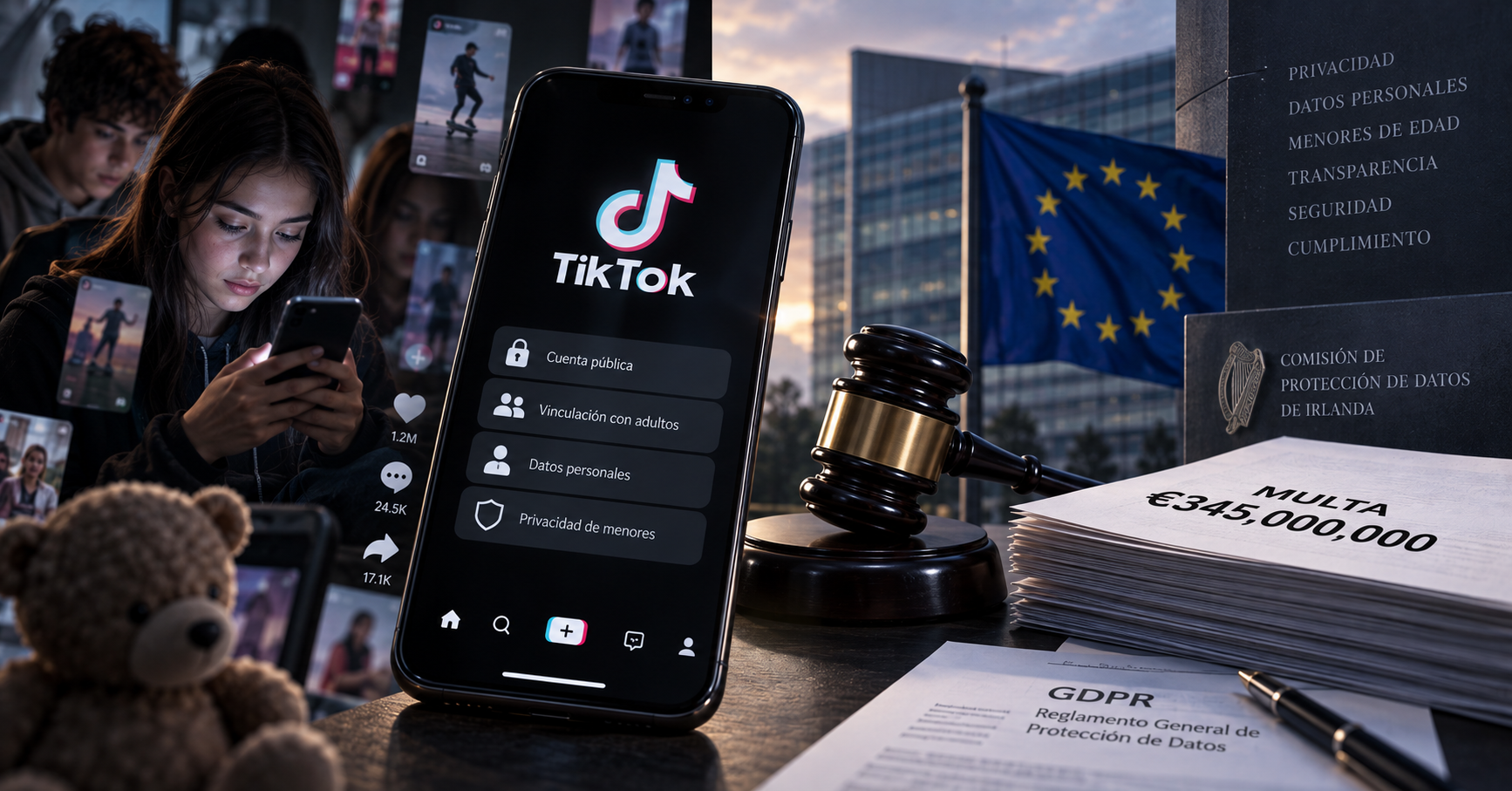 TikTok se enfrenta a multas por violar la privacidad de los menores