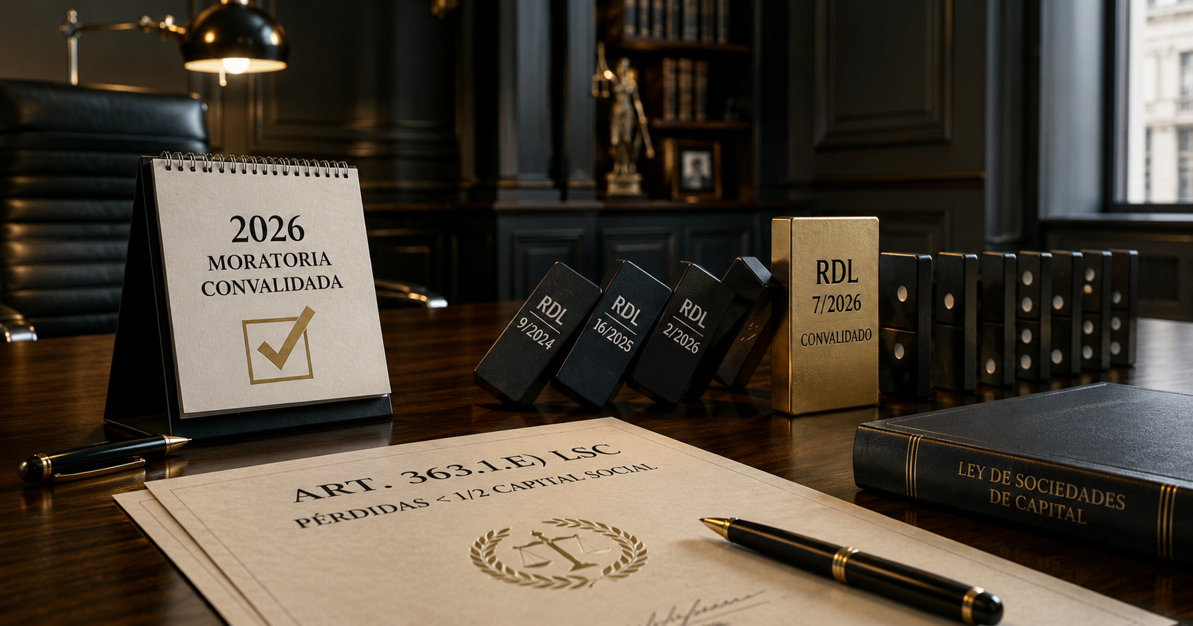 El Real Decreto-ley 7/2026 consolida la moratoria societaria hasta el cierre de 2026