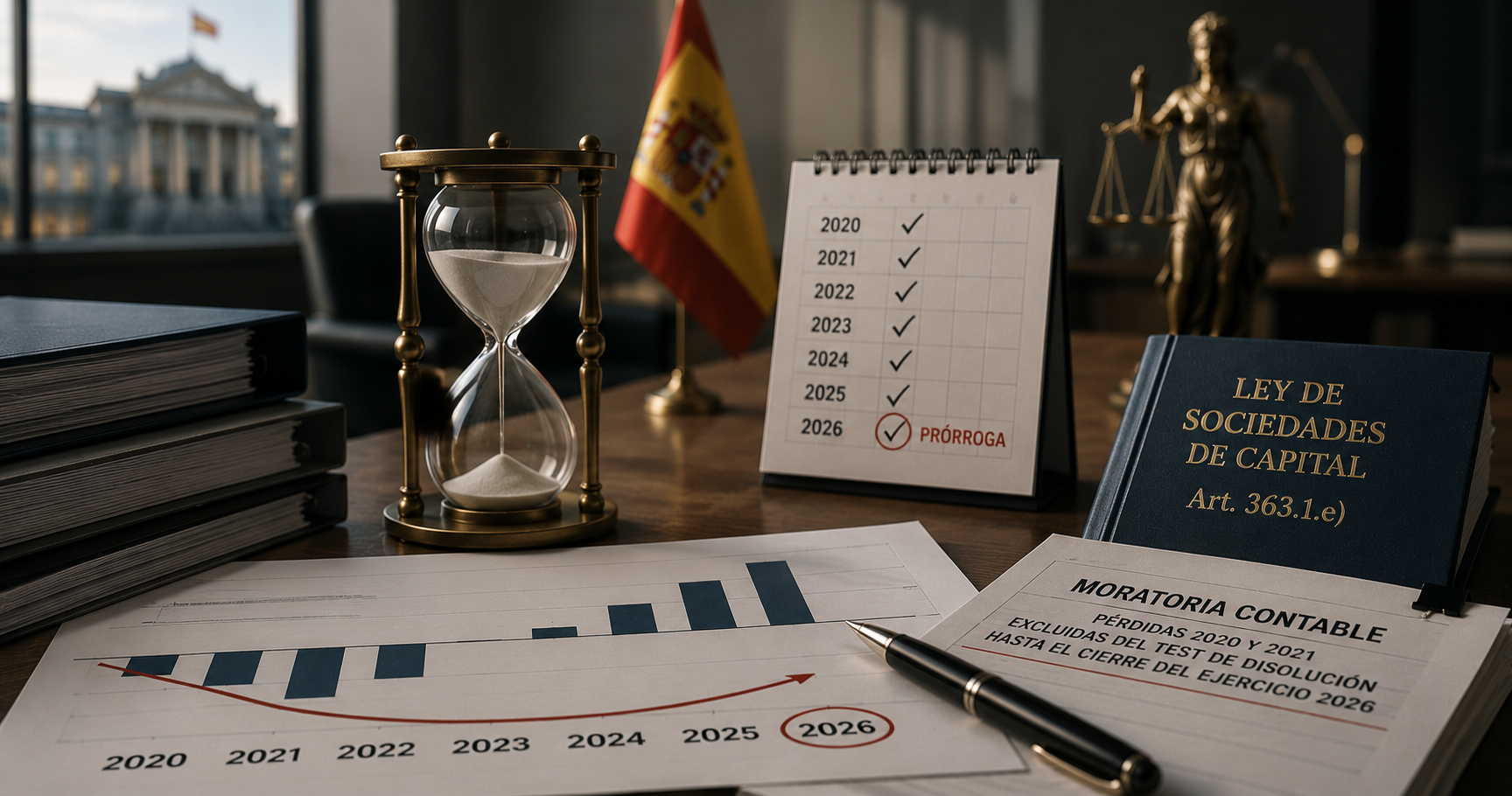 España vuelve a prorrogar la moratoria societaria: las pérdidas de 2020 y 2021 seguirán fuera del test de disolución en 2026