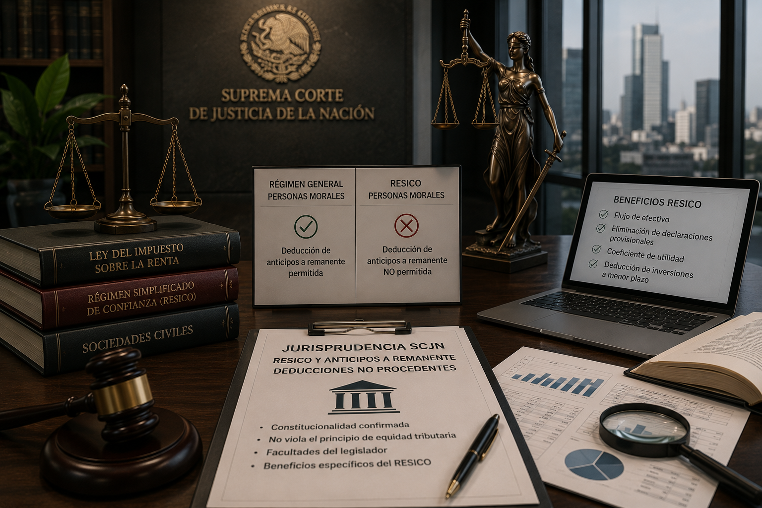 Constitucional la limitación de no deducción de anticipos a SC del RESICO