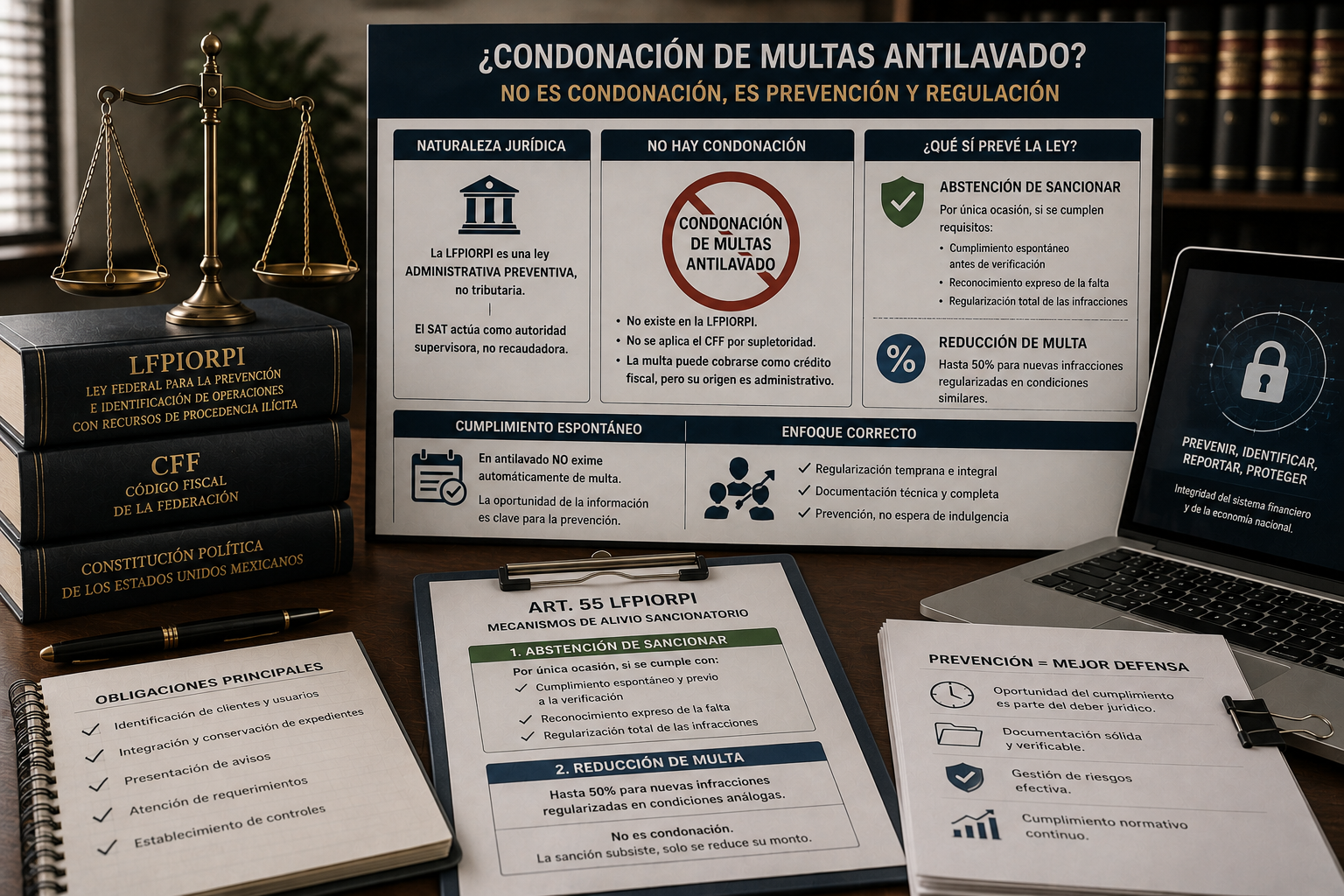 La falsa condonación en materia antilavado
