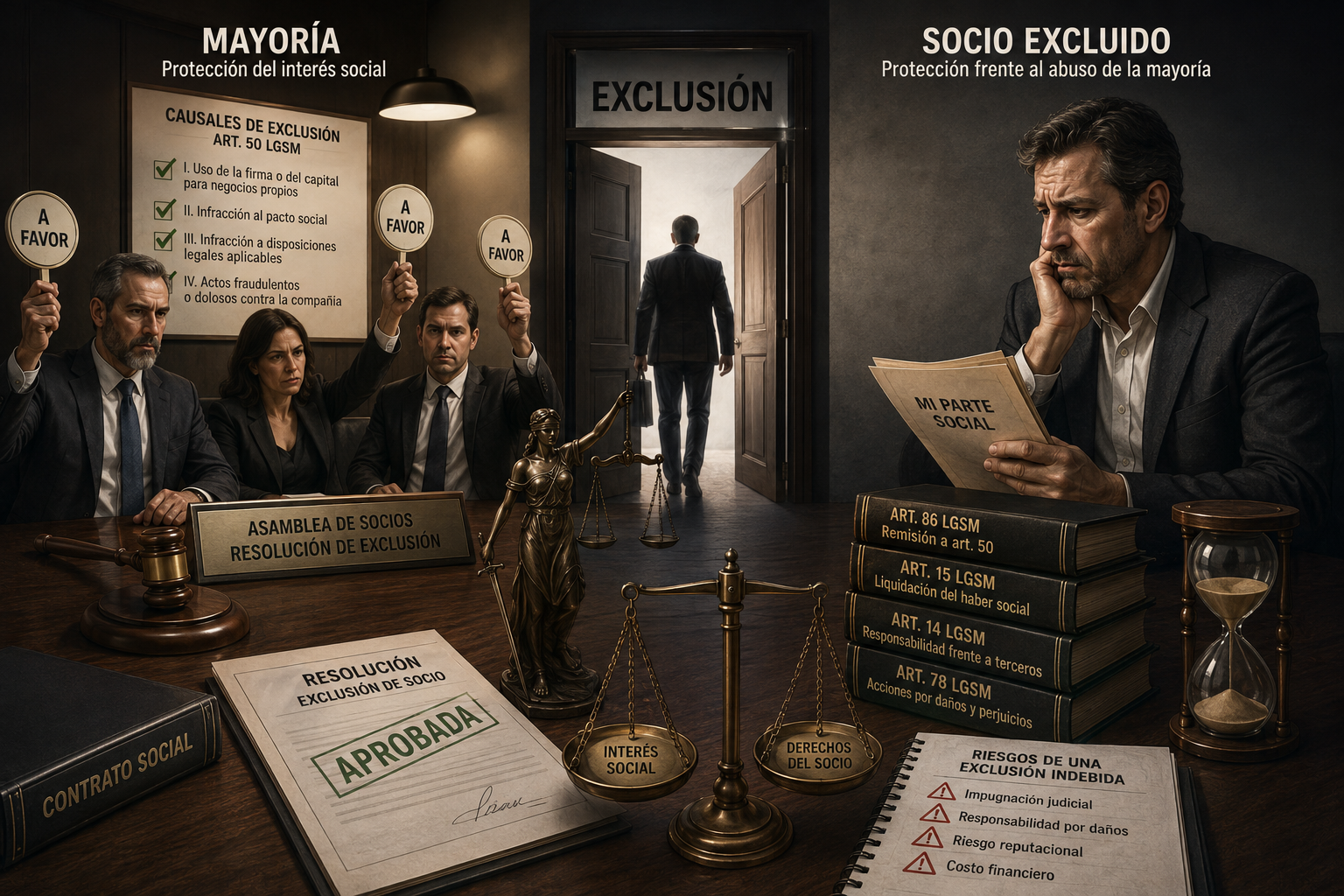Exclusión de socios en la SRL