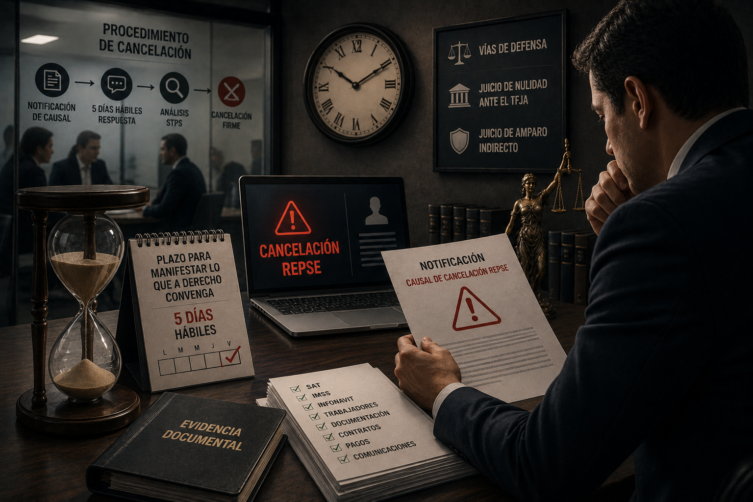 El procedimiento de la cancelación del REPSE
