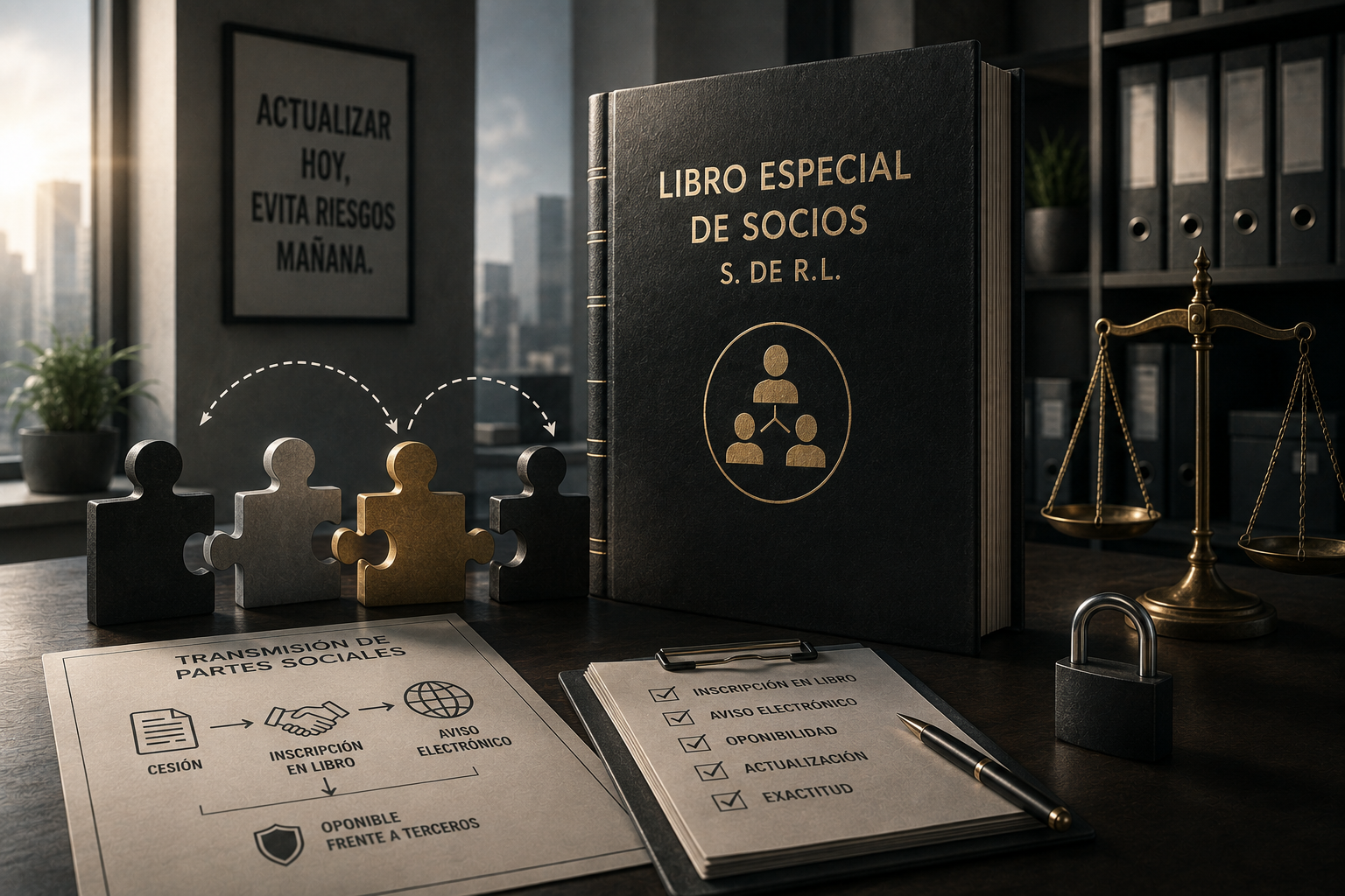 El libro que decide quién es socio en una SRL