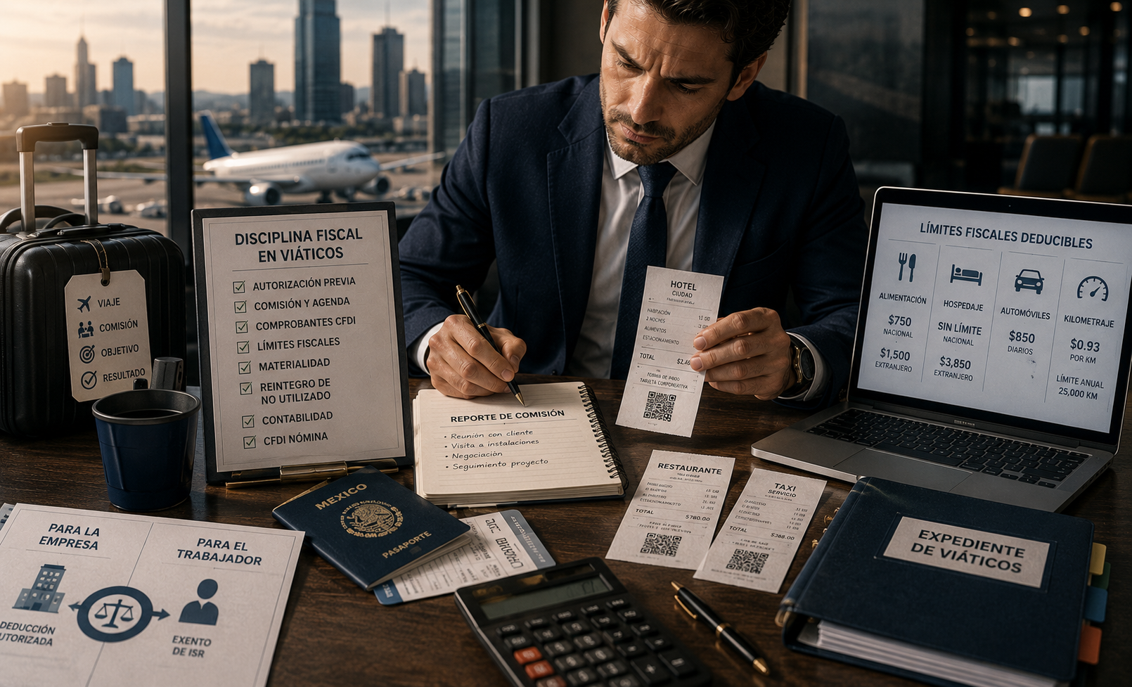 Viajar por cuenta de la empresa también exige disciplina fiscal