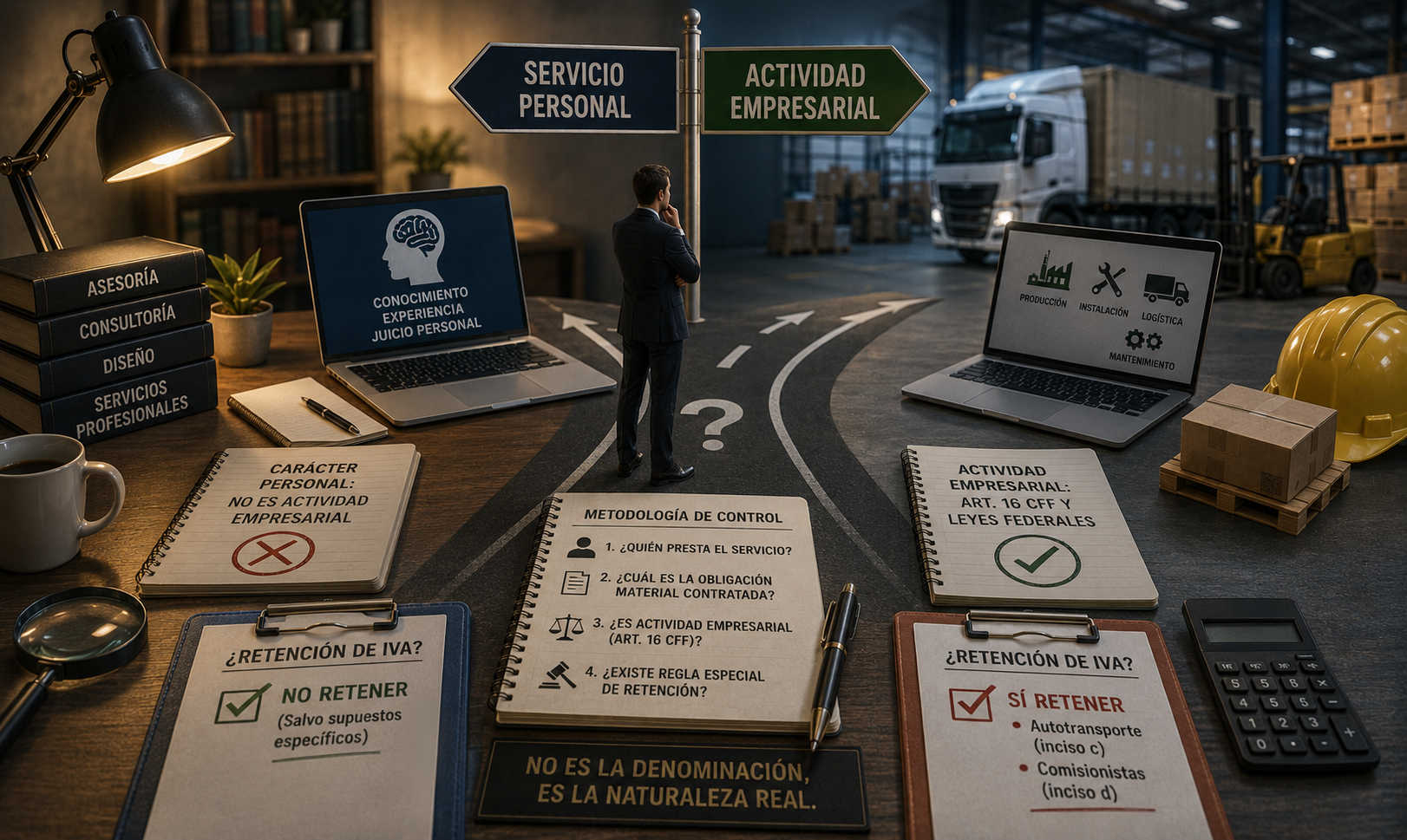 Servicios empresariales y retención de IVA
