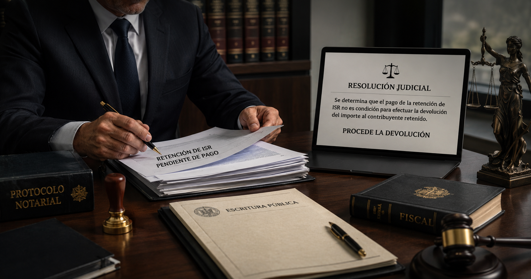 El incumplimiento del notario no puede perjudicar una devolución de ISR