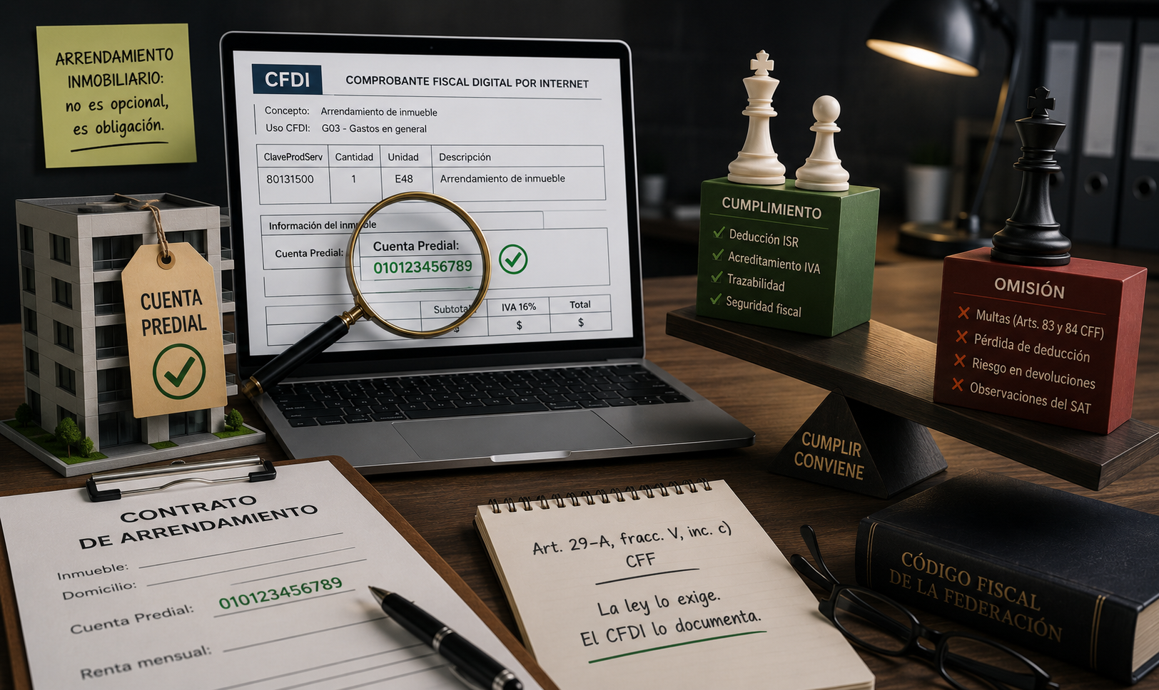 La obligatoriedad de la cuenta predial en el CFDI de arrendamiento