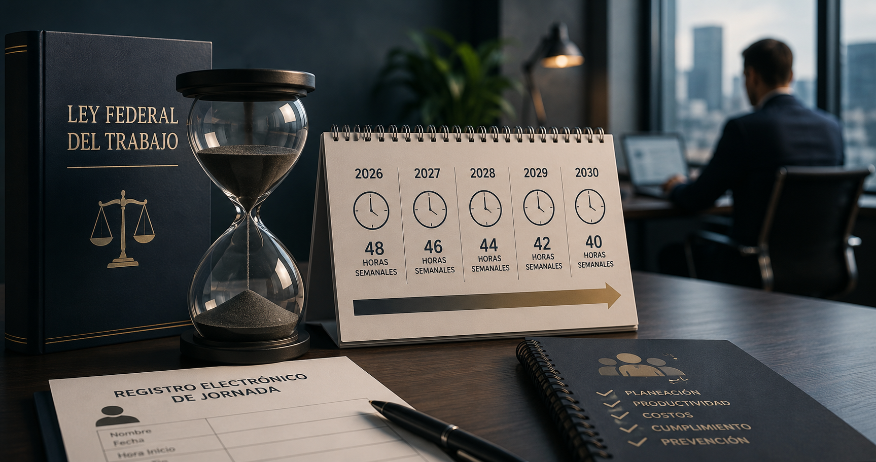Semana laboral de 40 horas, horas extra y registro electrónico obligatorio