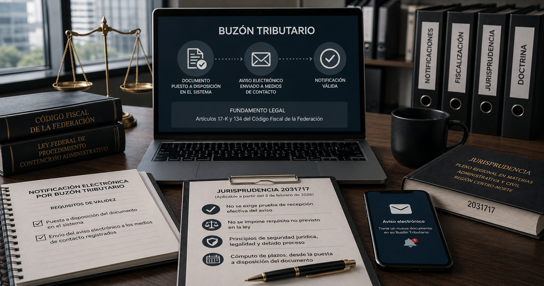 Validez de la notificación electrónica por buzón tributario