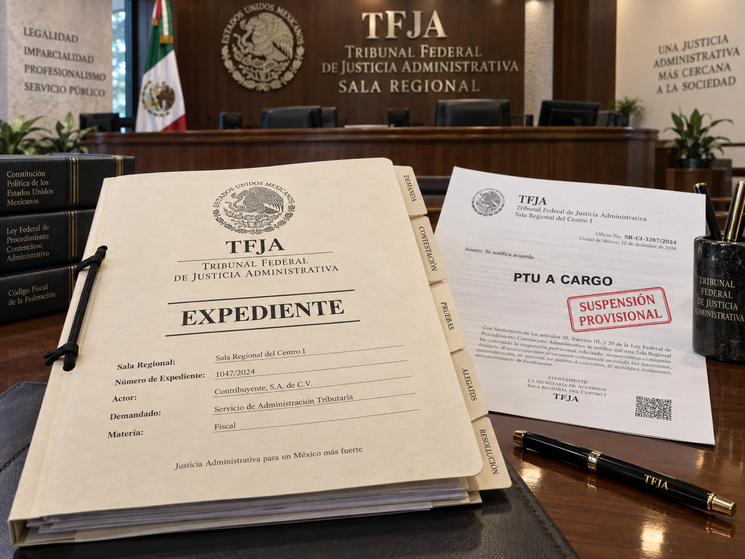PTU adicional en litigio procede suspensión provisional
