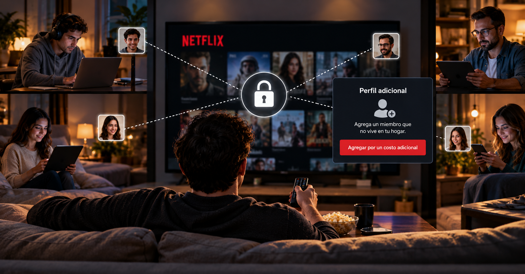 Cómo trabaja Netflix para reducir el uso compartido de contraseñas