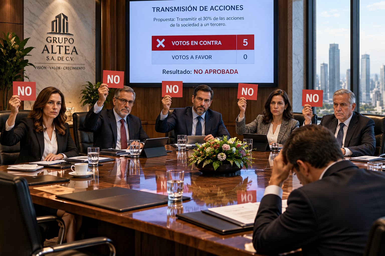 La restricción a la transmisión de acciones en la LGSM